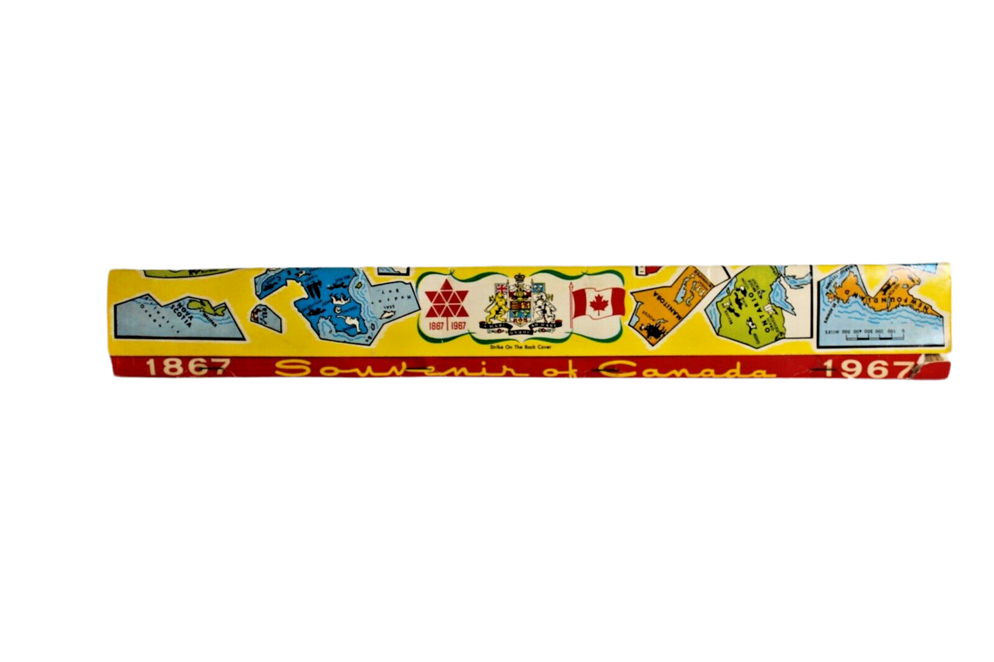 1967 Canada's Largest Match Book CANADA Large Giant Vintage Matchbook Cover