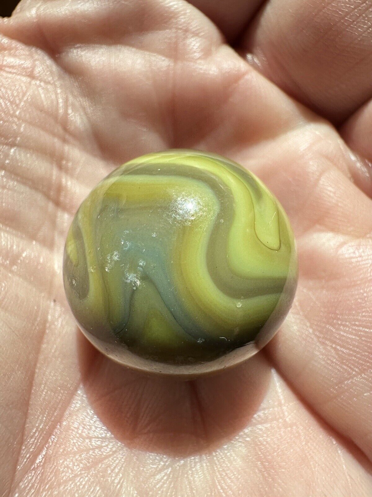 Vtg 1987 .997 Inch Shooter Vitro Jabo Classic West Virginia Marble Very Nice