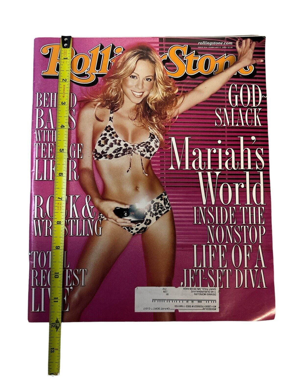 Mariah Carey Vintage Rolling Stone Magazine - Bikini Cover February 17, 2000