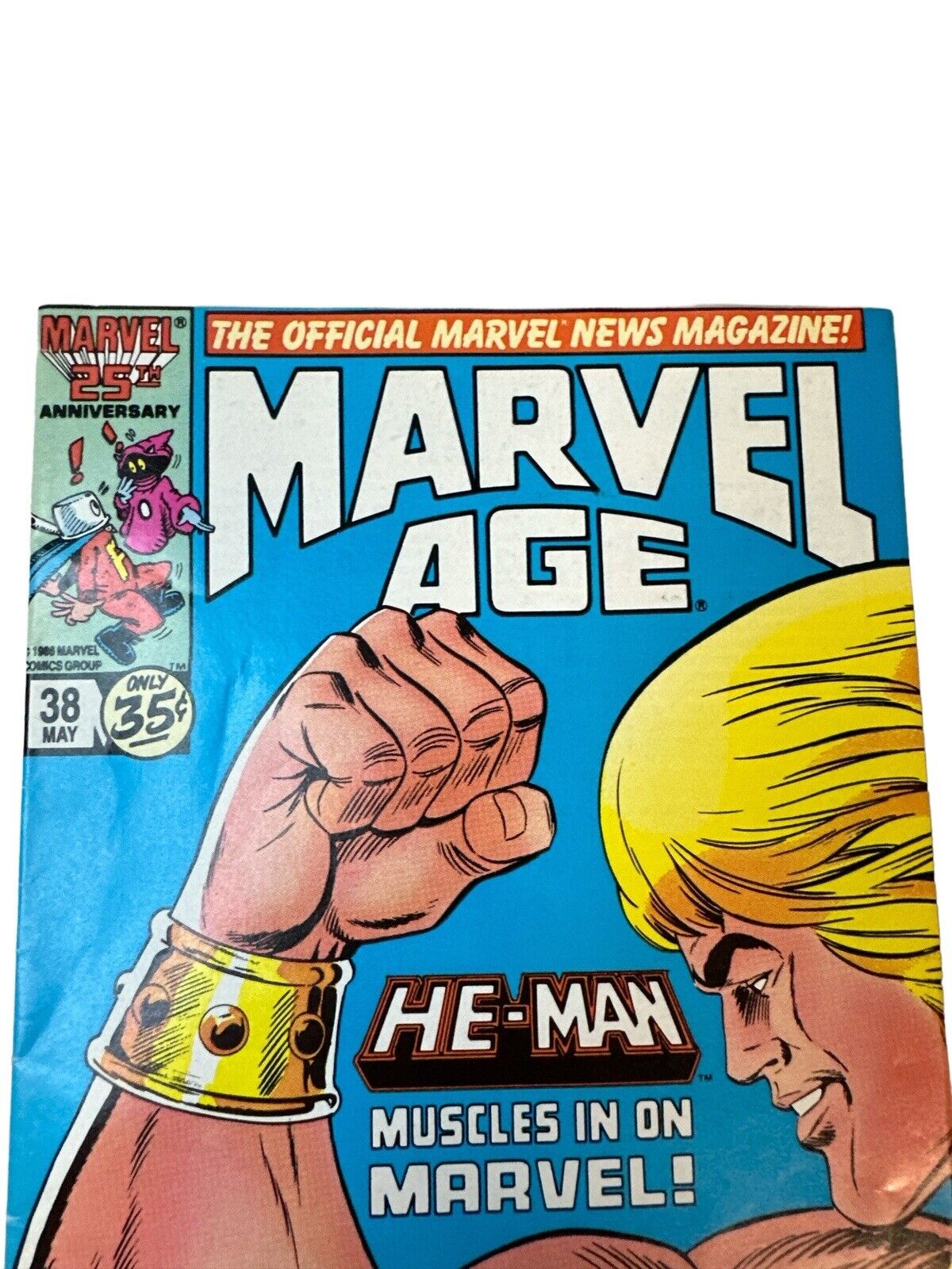 Marvel Age # 38 (1986) 1st App of He-Man in Marvel Comics Dr Who Article VF