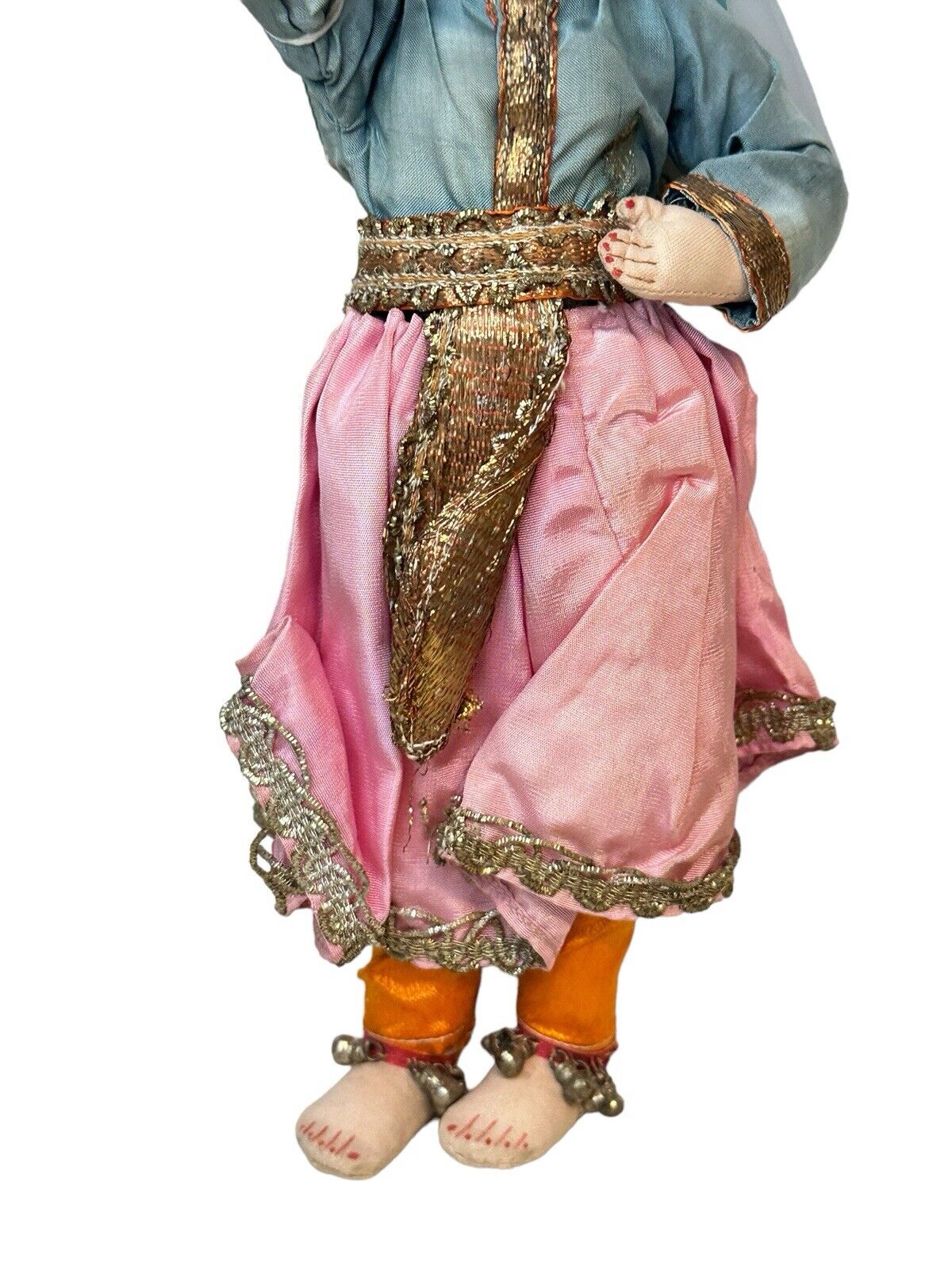 Vintage WWII era 1950's Greece handmade Gypsy Dressed collector Doll