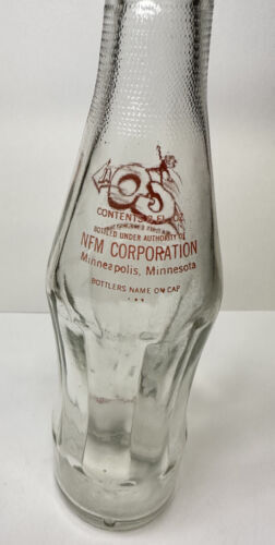 Rare Vtg Milk Bottle Go Brand 8oz Natures Energy Drink Minneapolis MN Soda Shape
