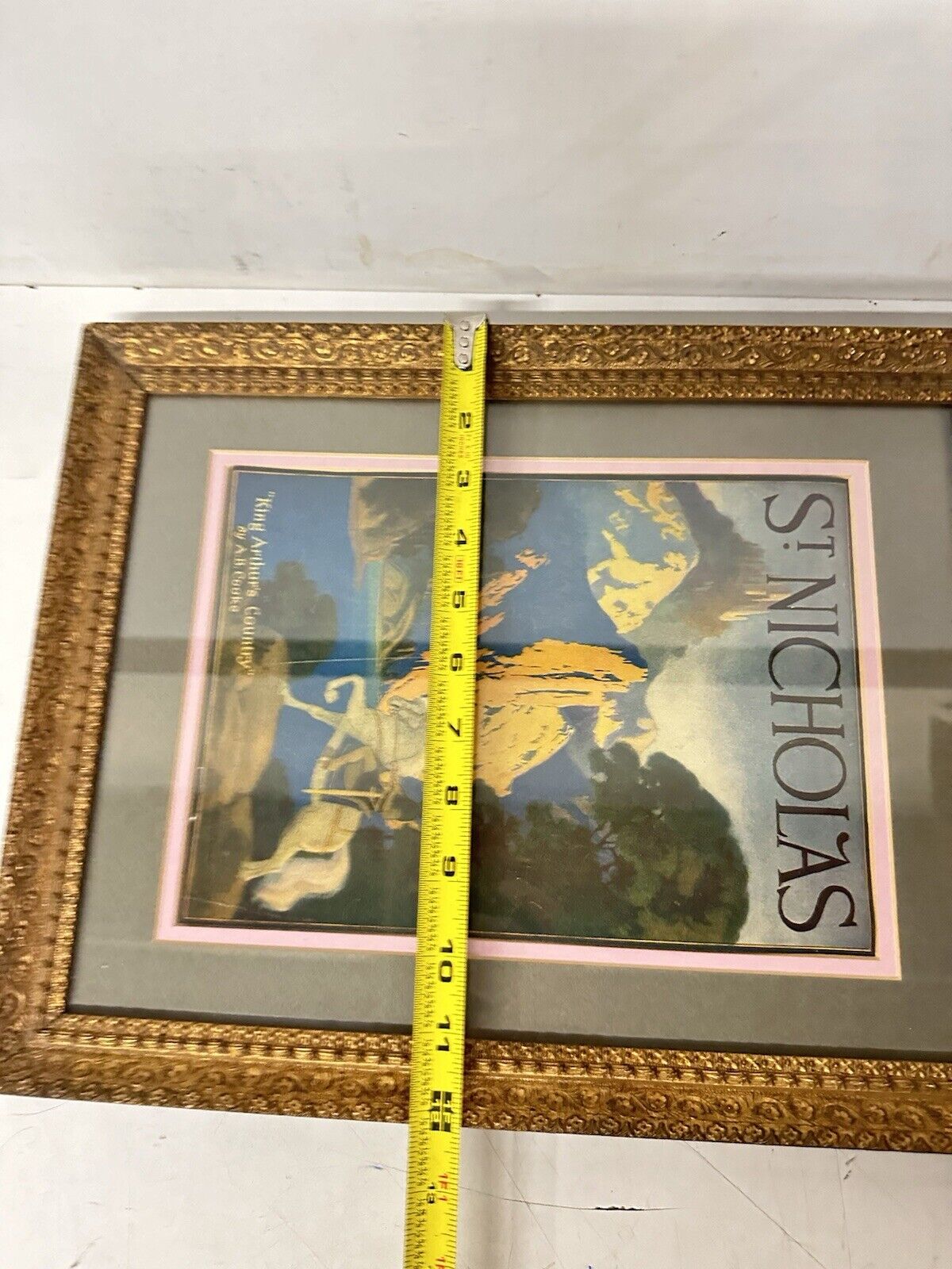 May 1927 St. Nicholas Magazine Cover Framed A.B. Cooke King Arthur’s Country