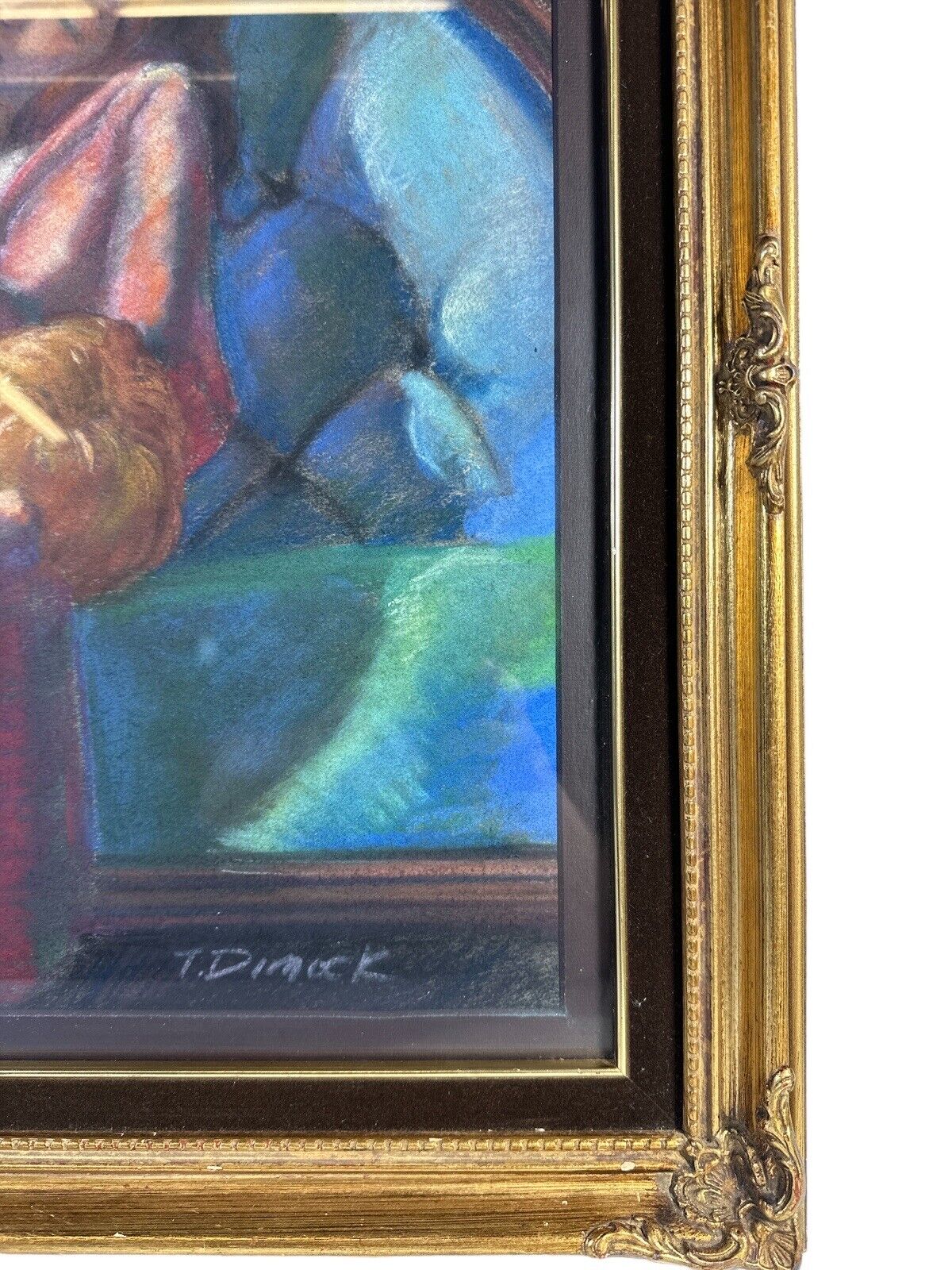 Vintage Tom Dimock Framed Original Pastel Award Winning Minnesota Artist 2003