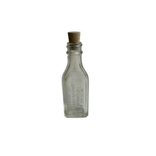 4 Vintage Apothecary Glass Bottles Vtg Antique Mixed Ages & Types Liniment L