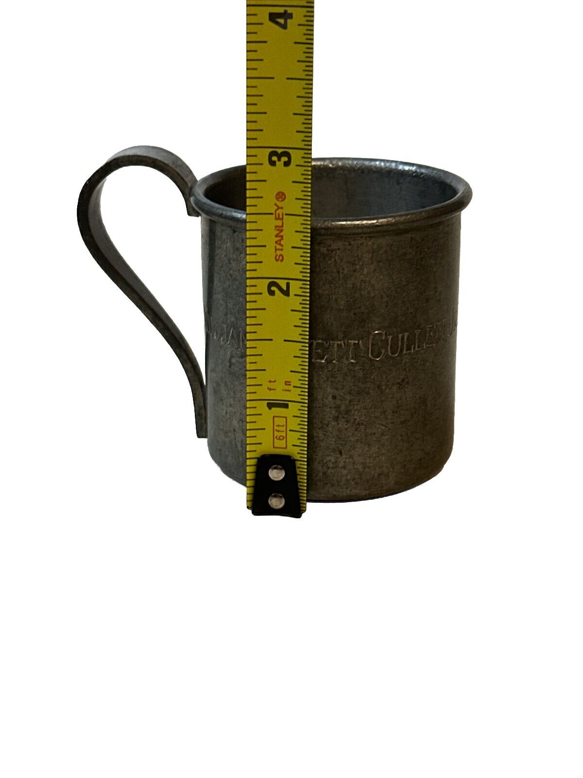 Vtg Stieff Pewter Baby Cup Mug - Shield Marked 1965