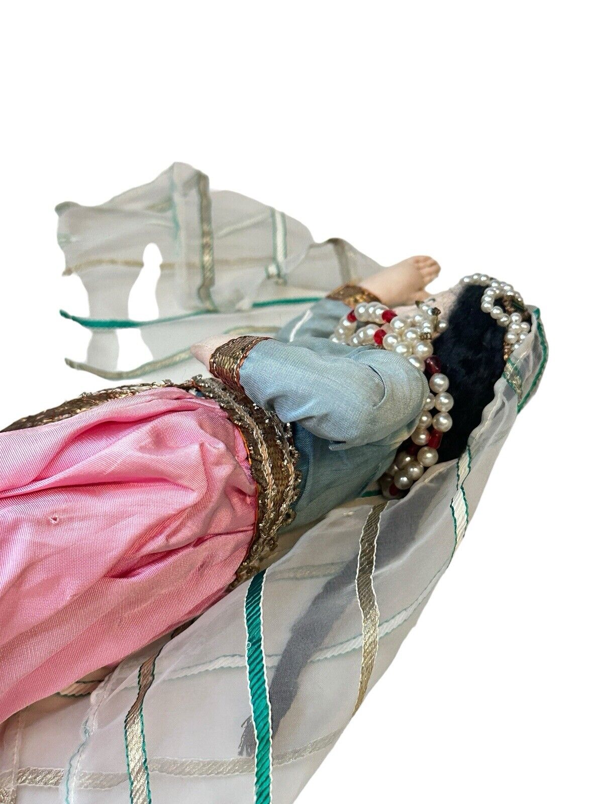 Vintage WWII era 1950's Greece handmade Gypsy Dressed collector Doll