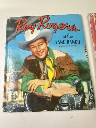 2 Vtg Children’s Roy Rogers’ Books 1950 & 54 Whitman Publishing Company