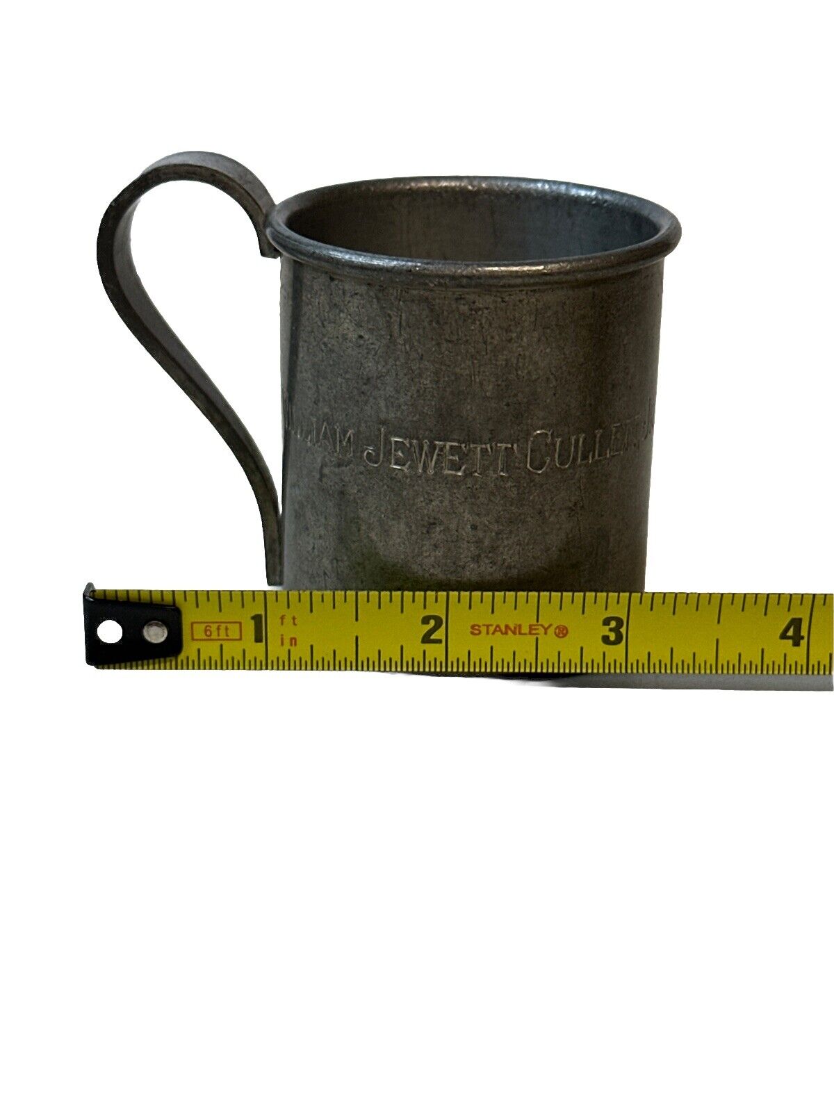 Vtg Stieff Pewter Baby Cup Mug - Shield Marked 1965