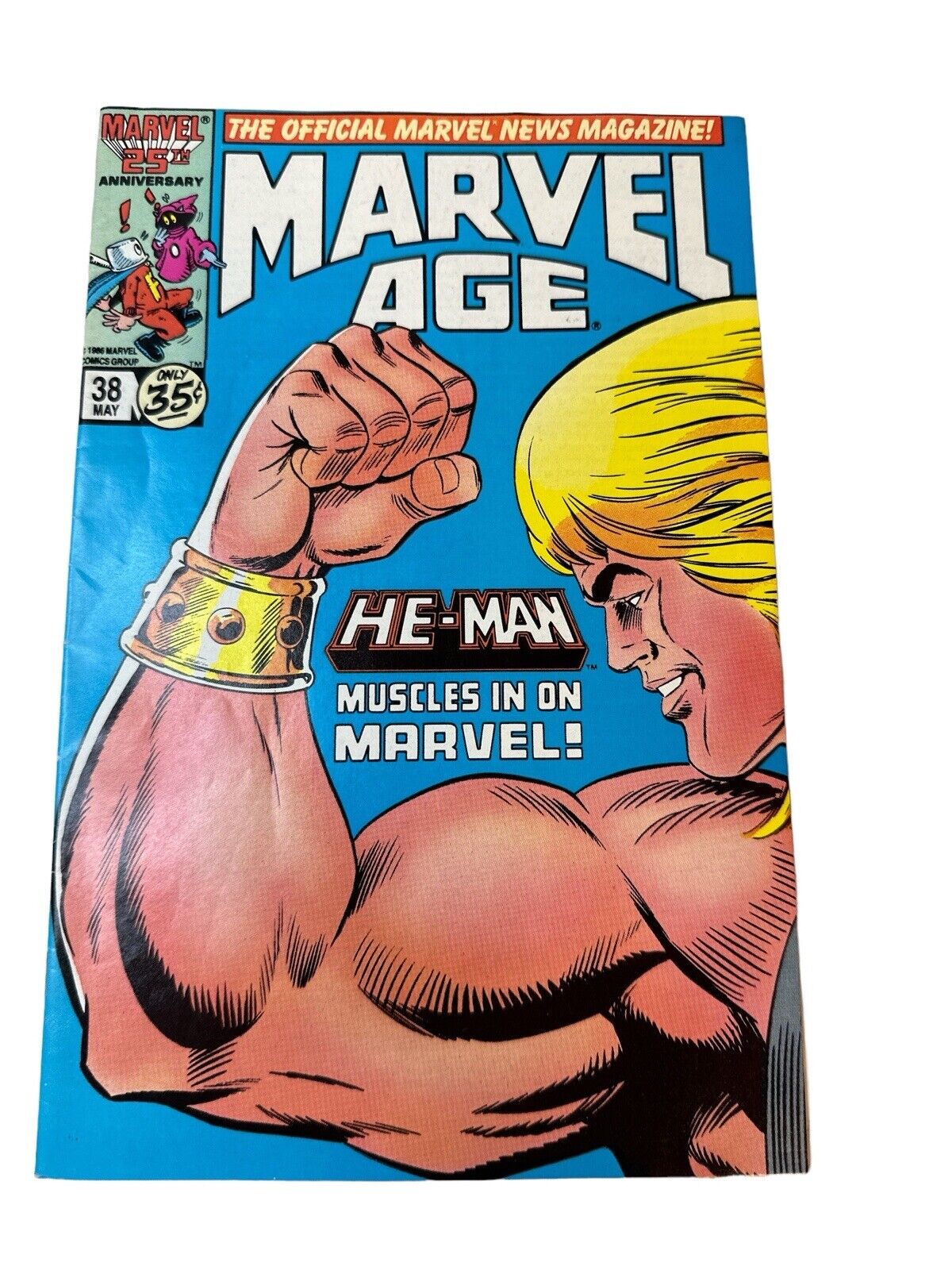 Marvel Age # 38 (1986) 1st App of He-Man in Marvel Comics Dr Who Article VF