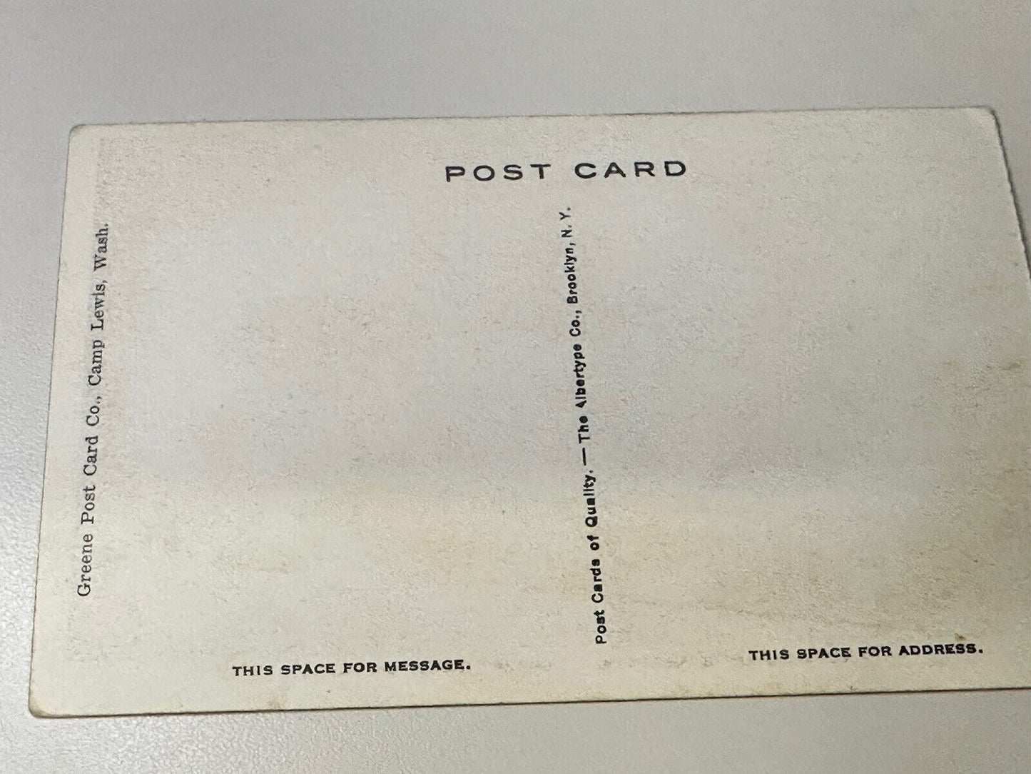 Antique Litho Real Photo From Exercise Military Camp Lewis Washington