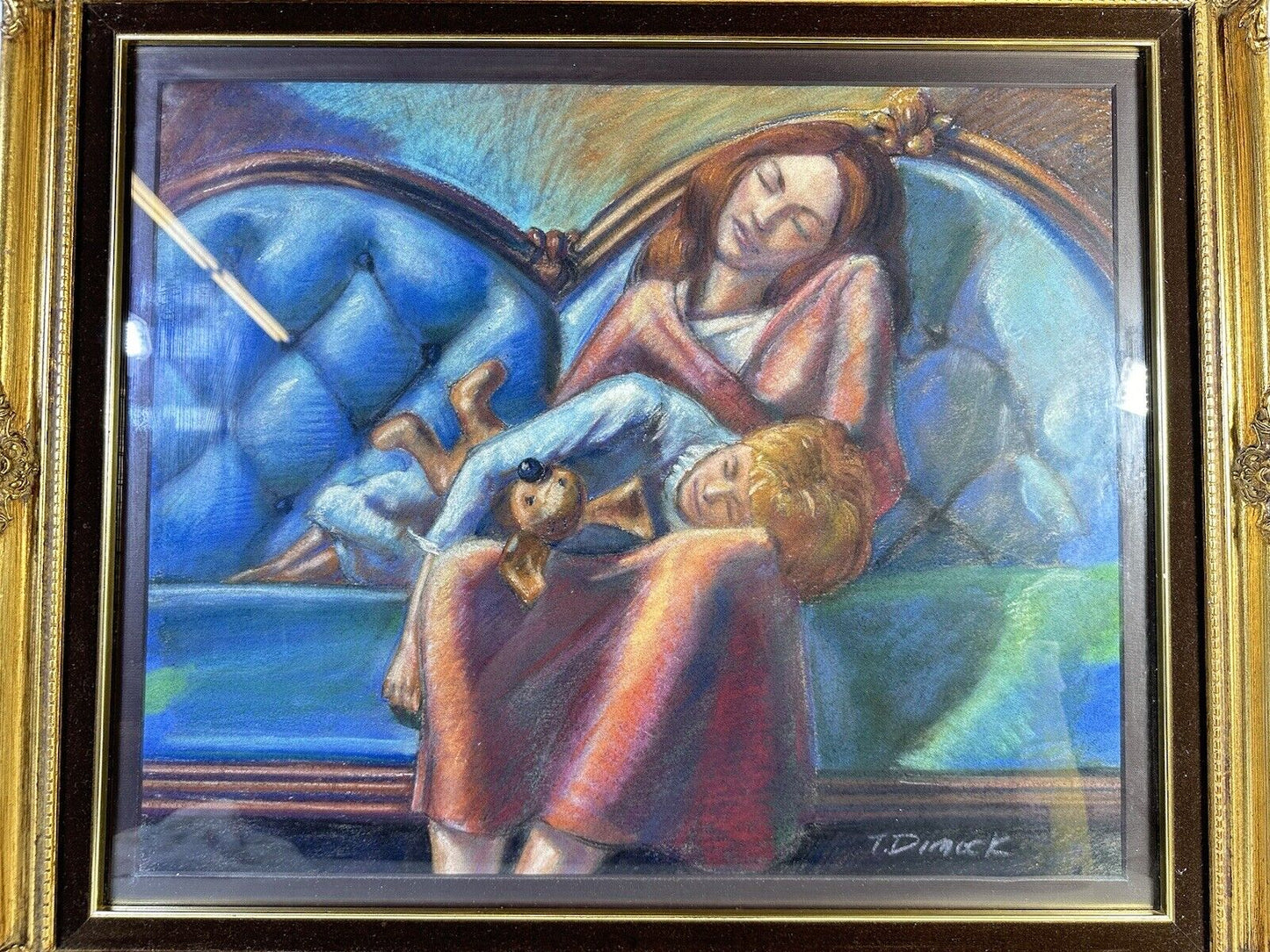 Vintage Tom Dimock Framed Original Pastel Award Winning Minnesota Artist 2003