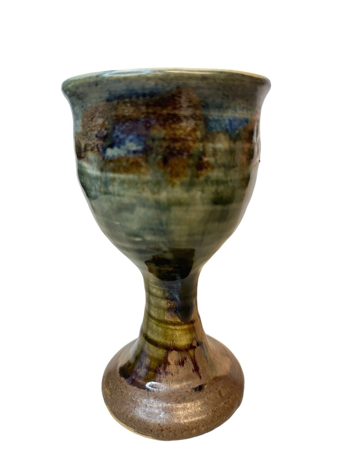 Vintage Studio Pottery Handmade Goblet Beautiful Hand Crafted Cup
