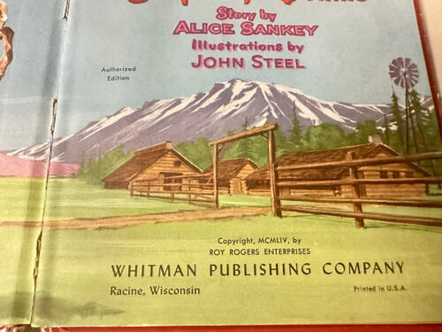 2 Vtg Children’s Roy Rogers’ Books 1950 & 54 Whitman Publishing Company