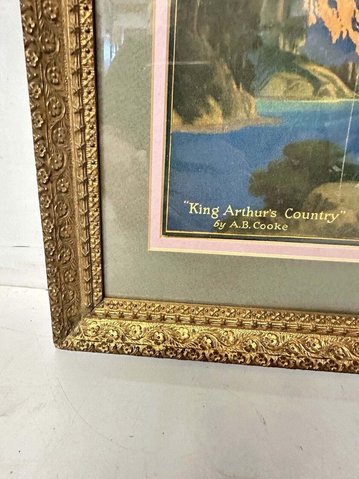 May 1927 St. Nicholas Magazine Cover Framed A.B. Cooke King Arthur’s Country