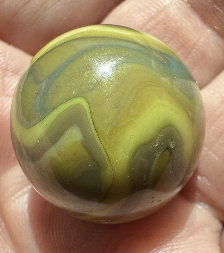 Vtg 1987 .997 Inch Shooter Vitro Jabo Classic West Virginia Marble Very Nice