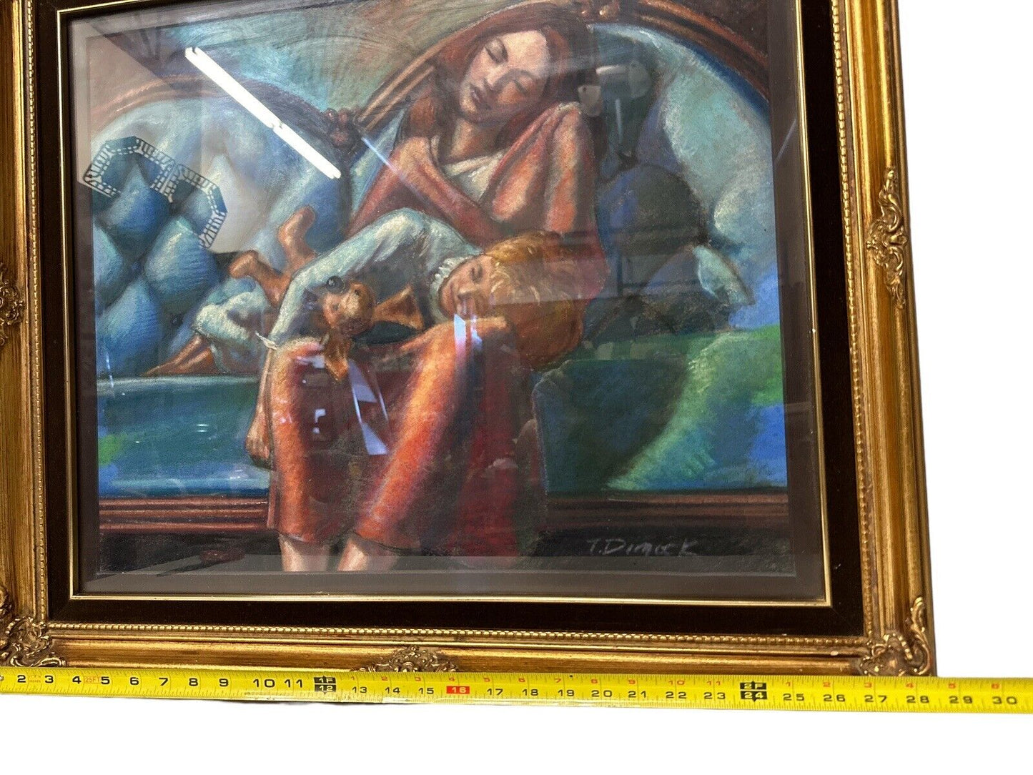 Vintage Tom Dimock Framed Original Pastel Award Winning Minnesota Artist 2003