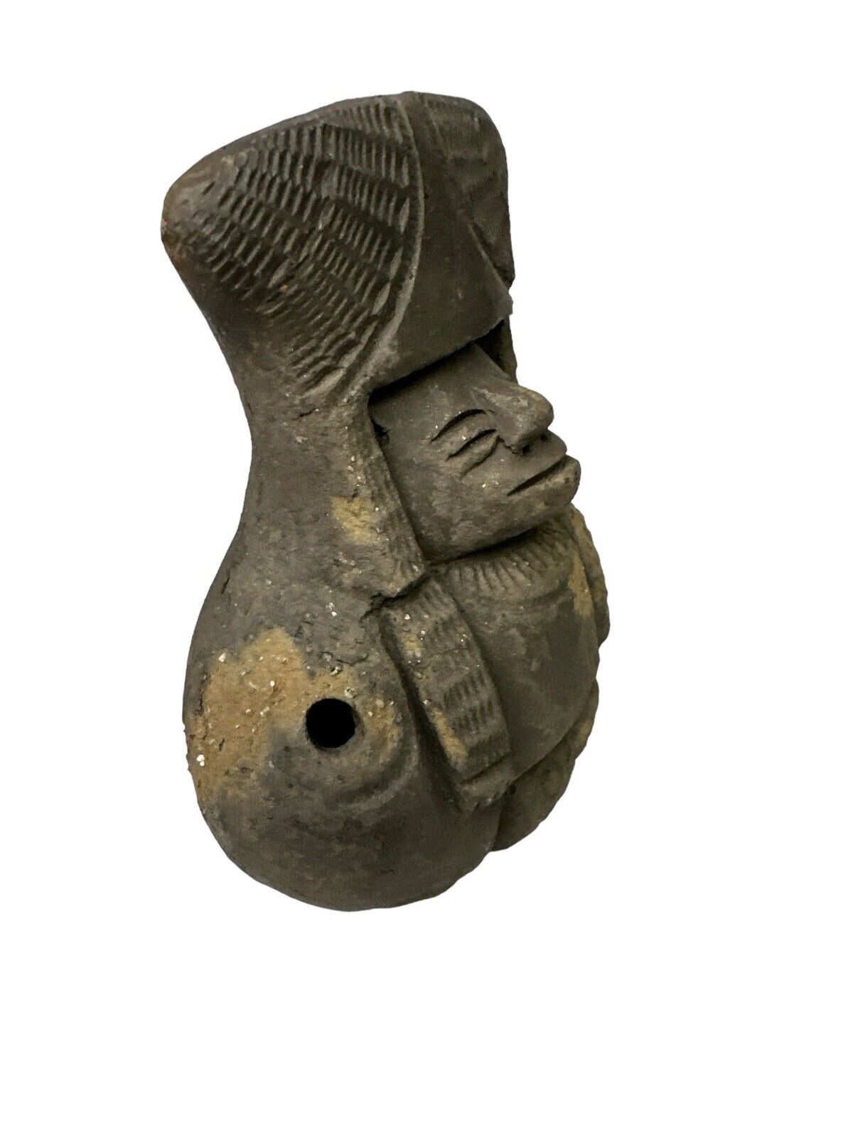 Primitive Style Peruvian handmade Clay Fertility Whistle Very Cool