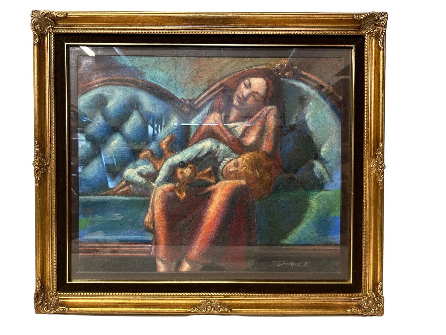 Vintage Tom Dimock Framed Original Pastel Award Winning Minnesota Artist 2003