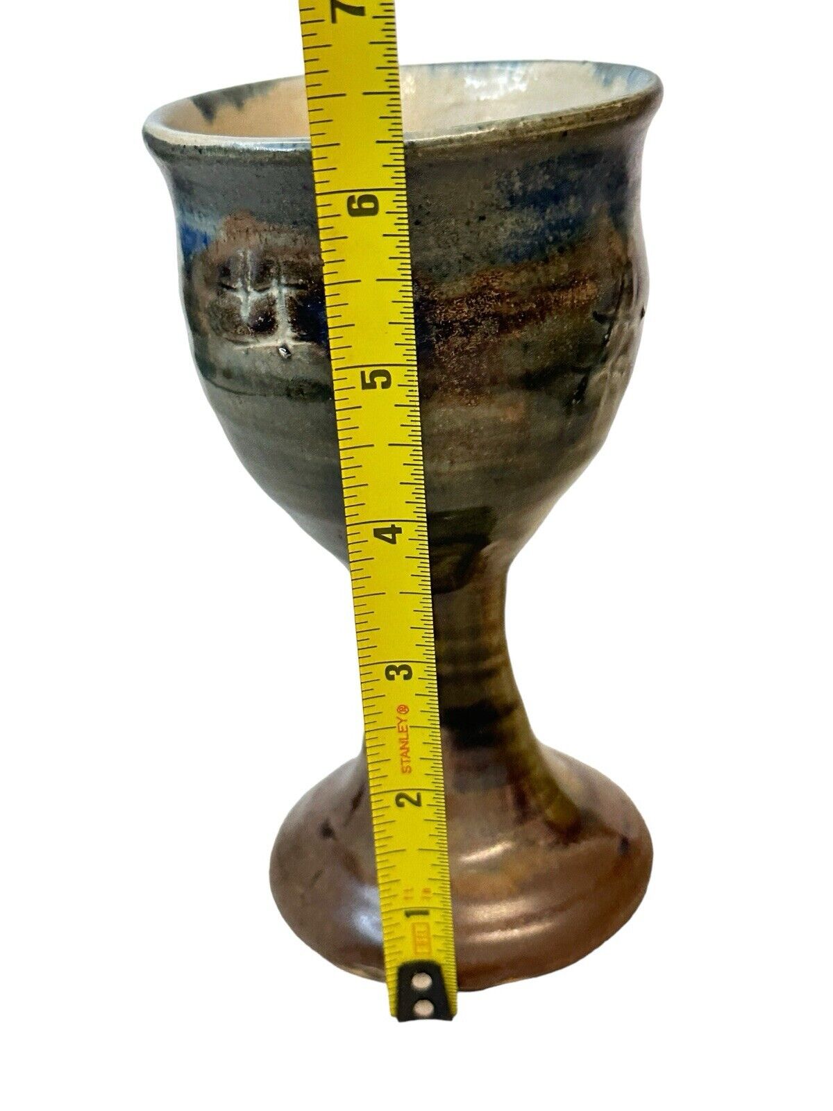 Vintage Studio Pottery Handmade Goblet Beautiful Hand Crafted Cup
