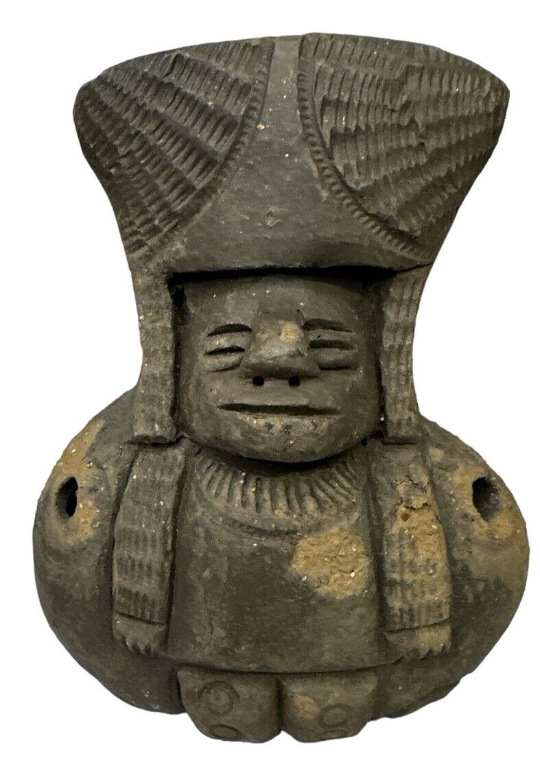 Primitive Style Peruvian handmade Clay Fertility Whistle Very Cool
