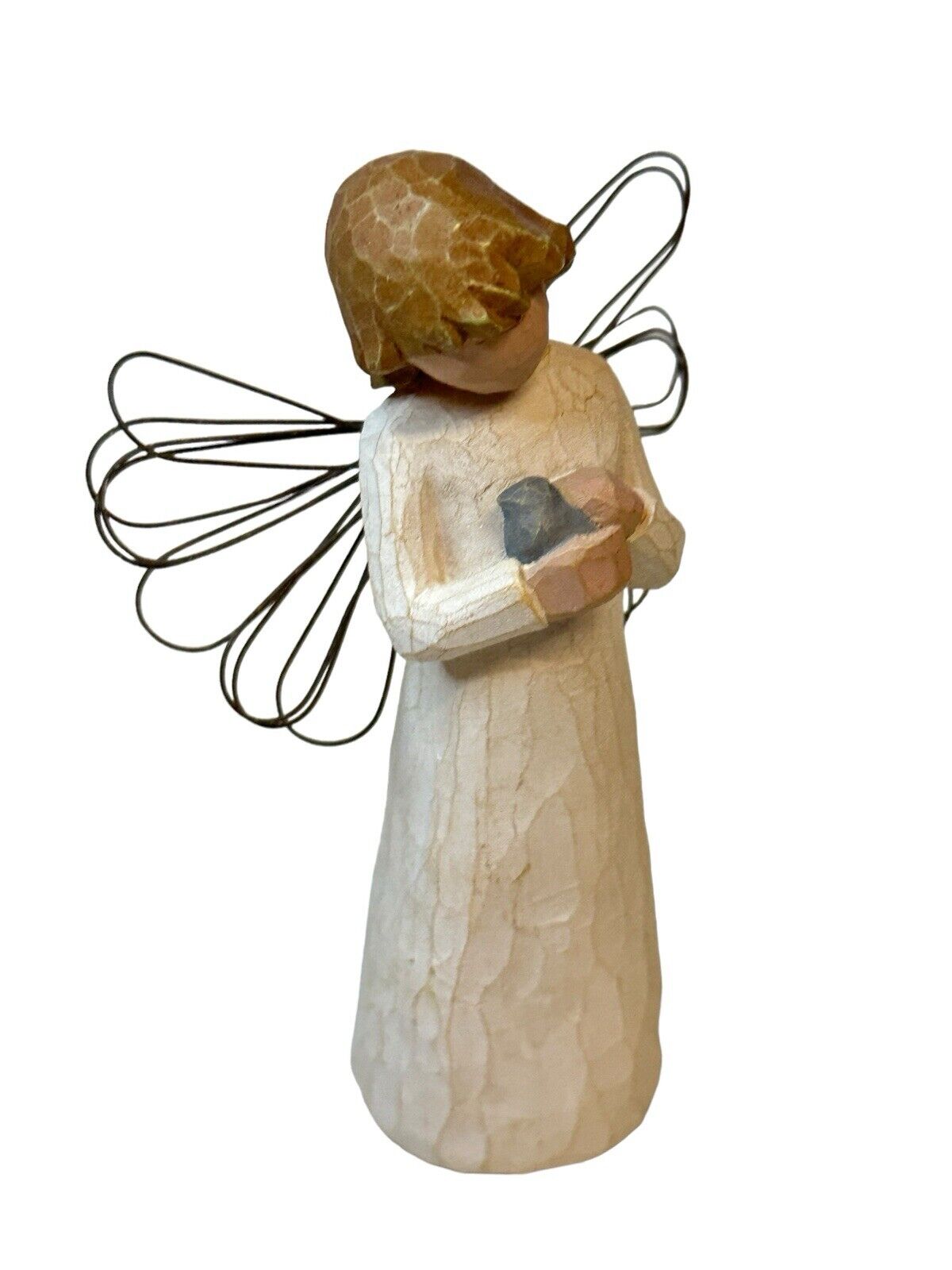 Susan Lordi Willow Tree Figurine Angel of Healing Angel Holding Bird