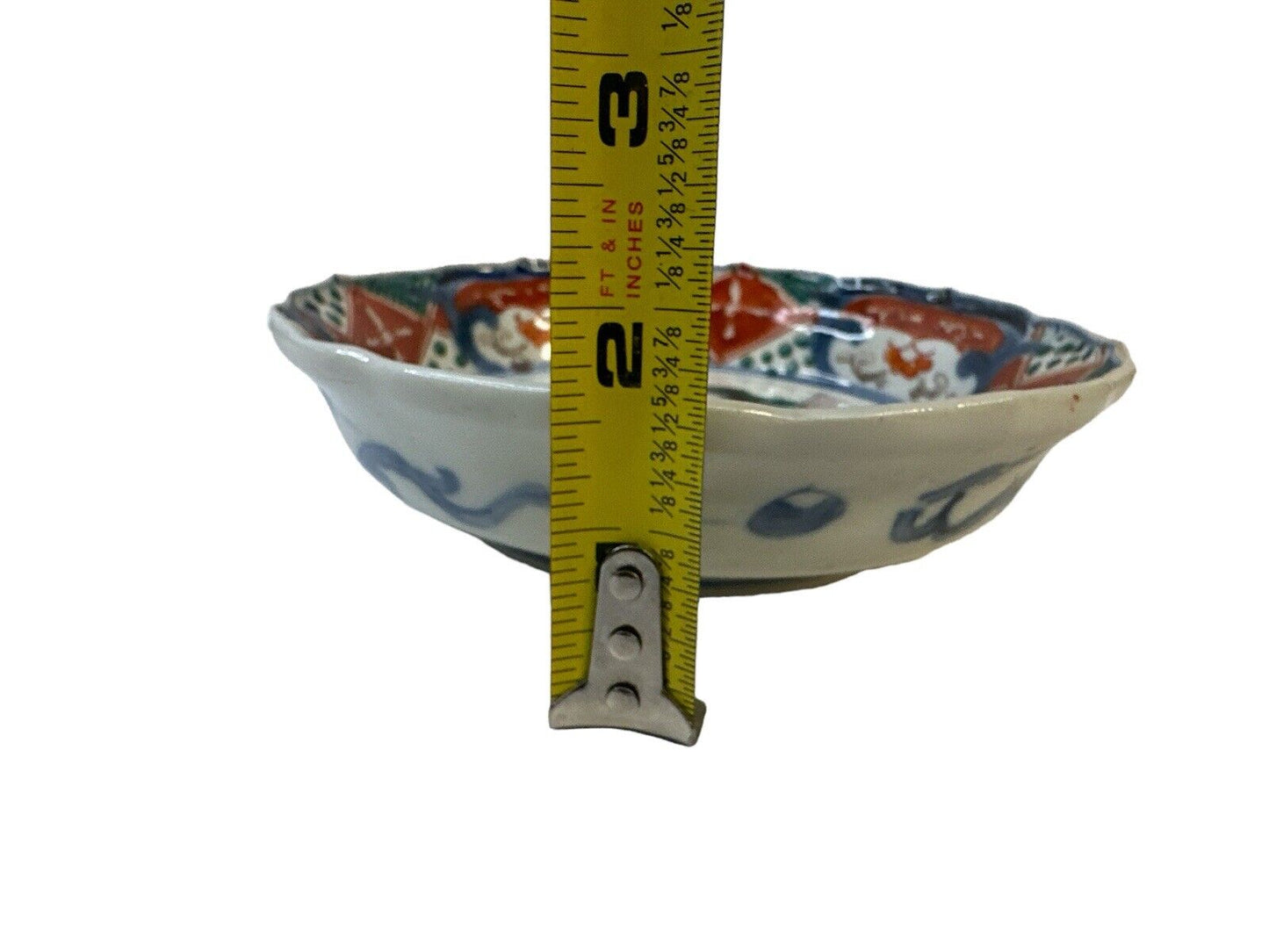 Lot Of 3 Old Antique 19th C. Scalloped Rim Japanese Imari Porcelain Bowl’s 5.75”