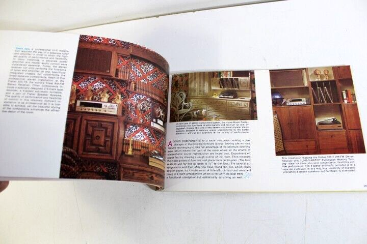 Vtg Lot of 2 Vtg 1960s Fisher Stereo Handbook and Handout