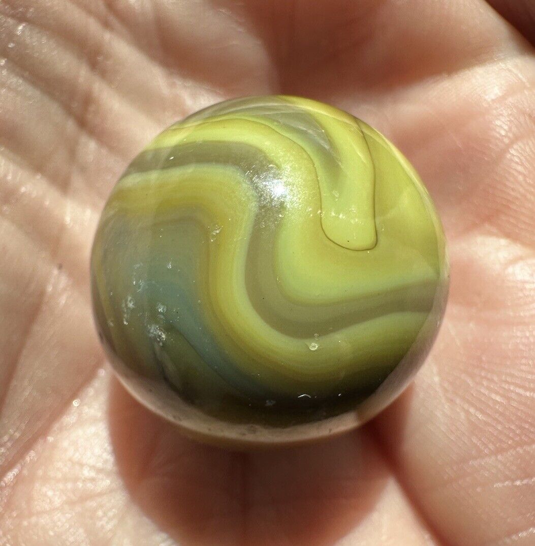 Vtg 1987 .997 Inch Shooter Vitro Jabo Classic West Virginia Marble Very Nice