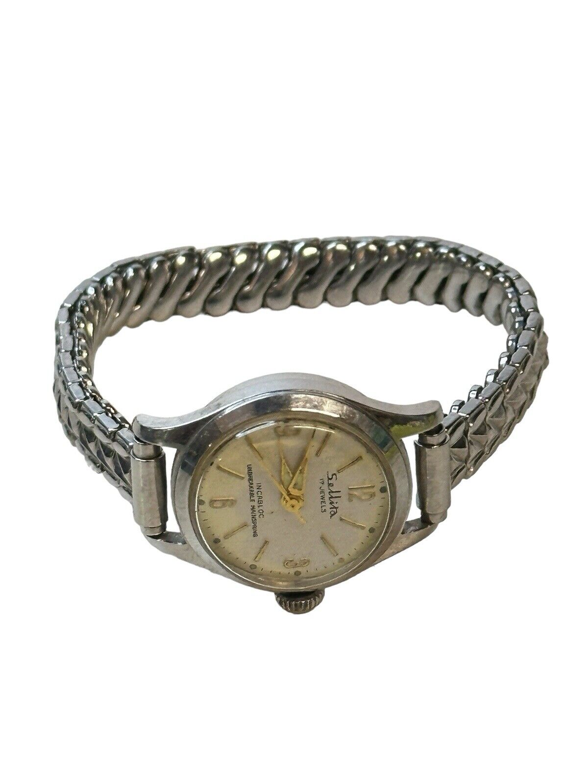 Vtg 17 Jewel Women’s Watch by Sellita Unbreakable Mainspring