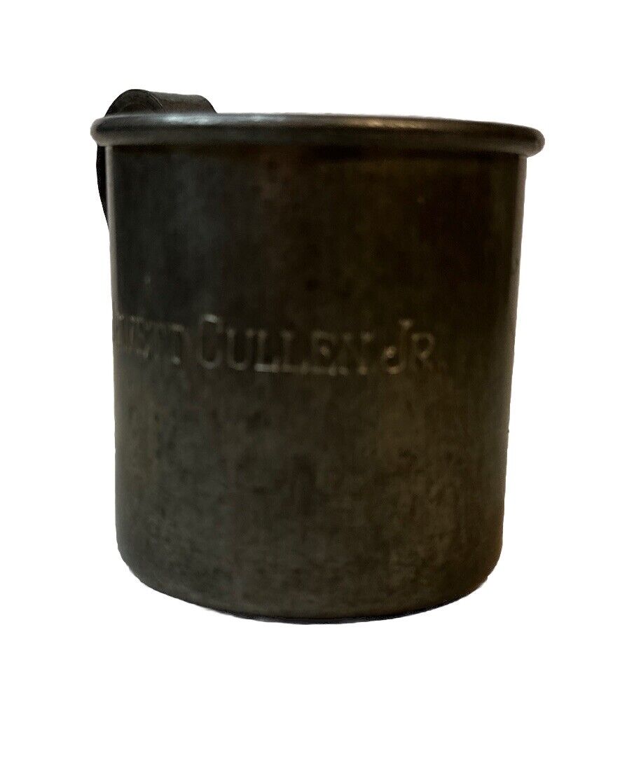 Vtg Stieff Pewter Baby Cup Mug - Shield Marked 1965