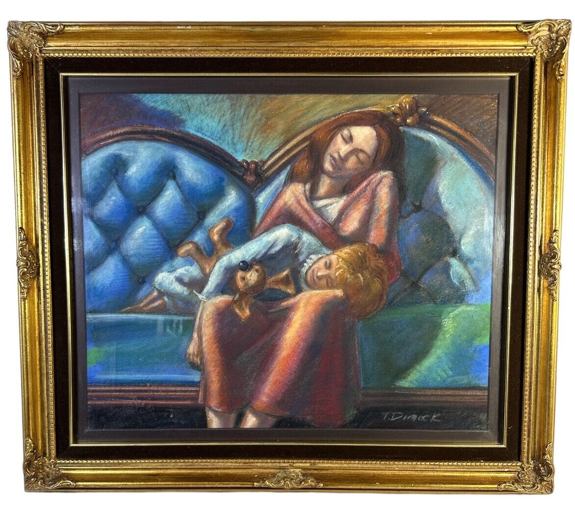 Vintage Tom Dimock Framed Original Pastel Award Winning Minnesota Artist 2003