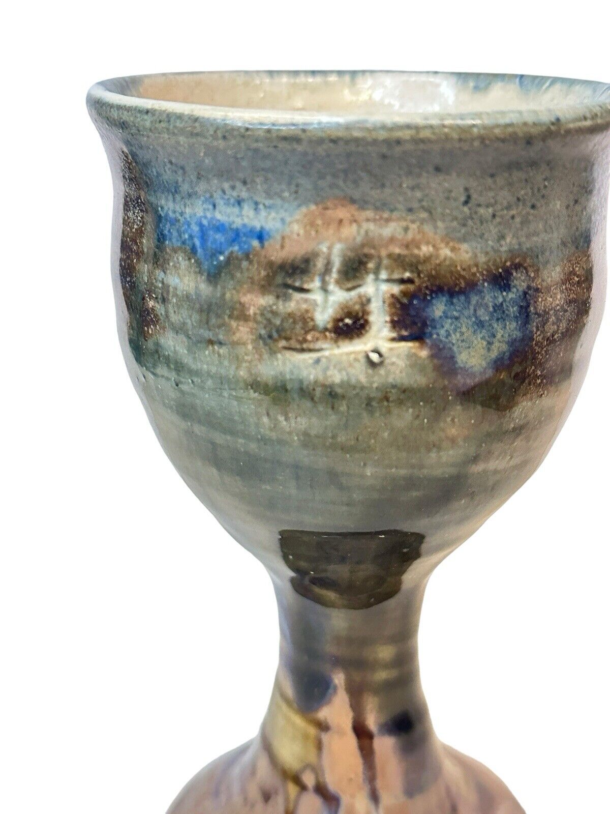 Vintage Studio Pottery Handmade Goblet Beautiful Hand Crafted Cup