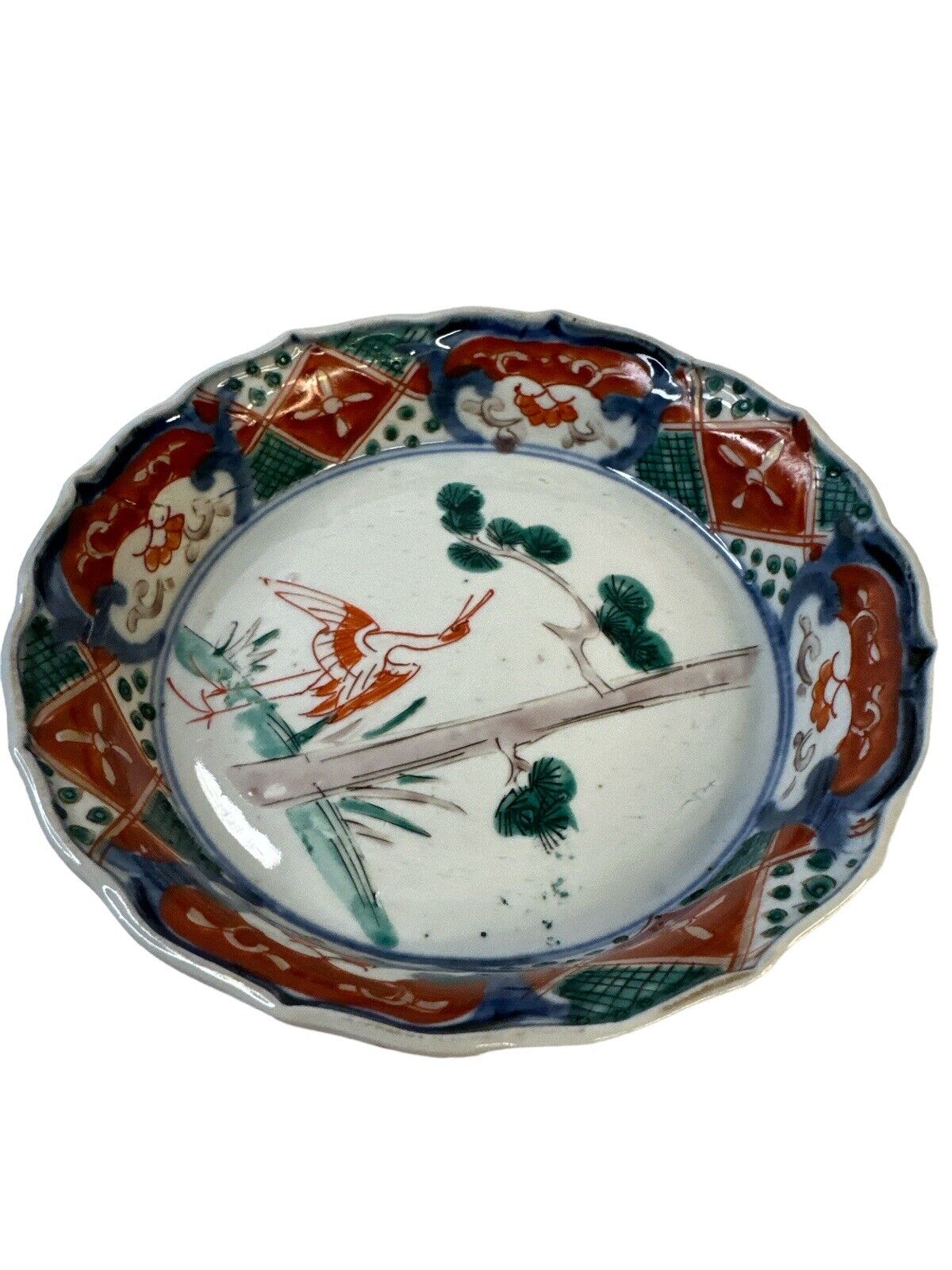 Lot Of 3 Old Antique 19th C. Scalloped Rim Japanese Imari Porcelain Bowl’s 5.75”