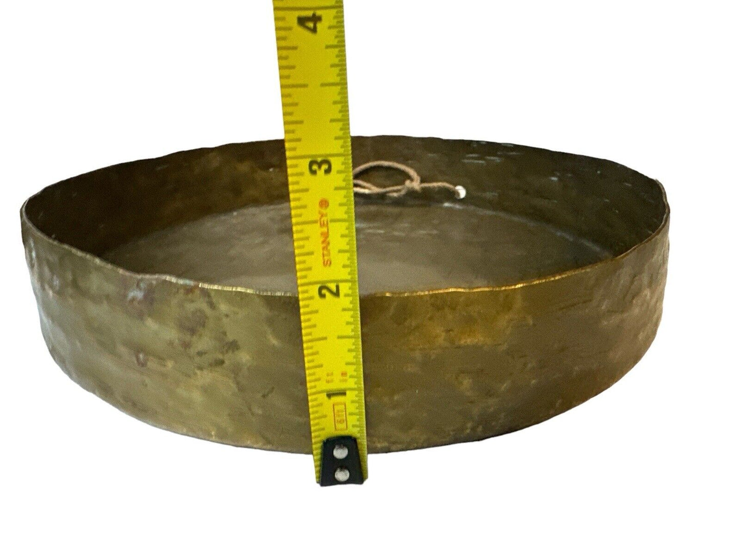 Antique Tiger Bronze Tibetan Kempel Prayer Gong With Mallet unique decor
