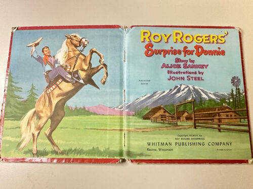 2 Vtg Children’s Roy Rogers’ Books 1950 & 54 Whitman Publishing Company