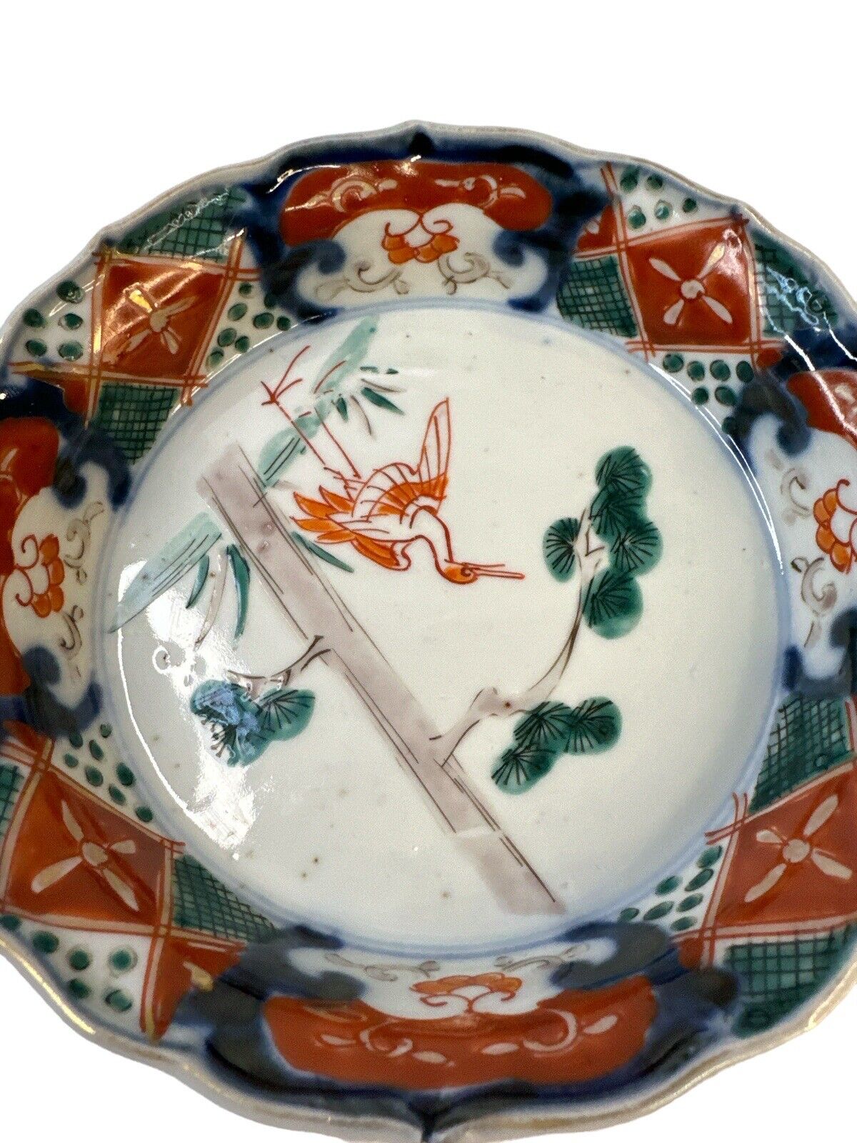 Lot Of 3 Old Antique 19th C. Scalloped Rim Japanese Imari Porcelain Bowl’s 5.75”
