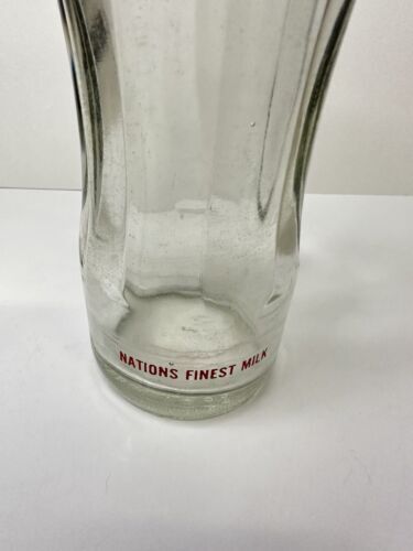 Rare Vtg Milk Bottle Go Brand 8oz Natures Energy Drink Minneapolis MN Soda Shape
