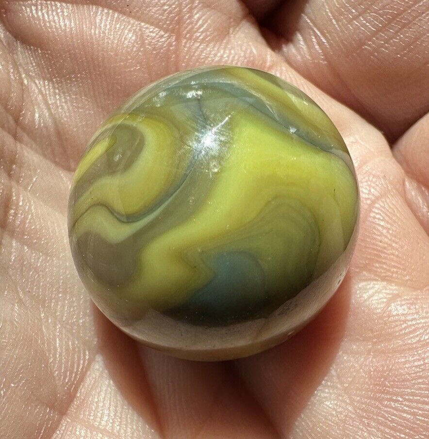 Vtg 1987 .997 Inch Shooter Vitro Jabo Classic West Virginia Marble Very Nice