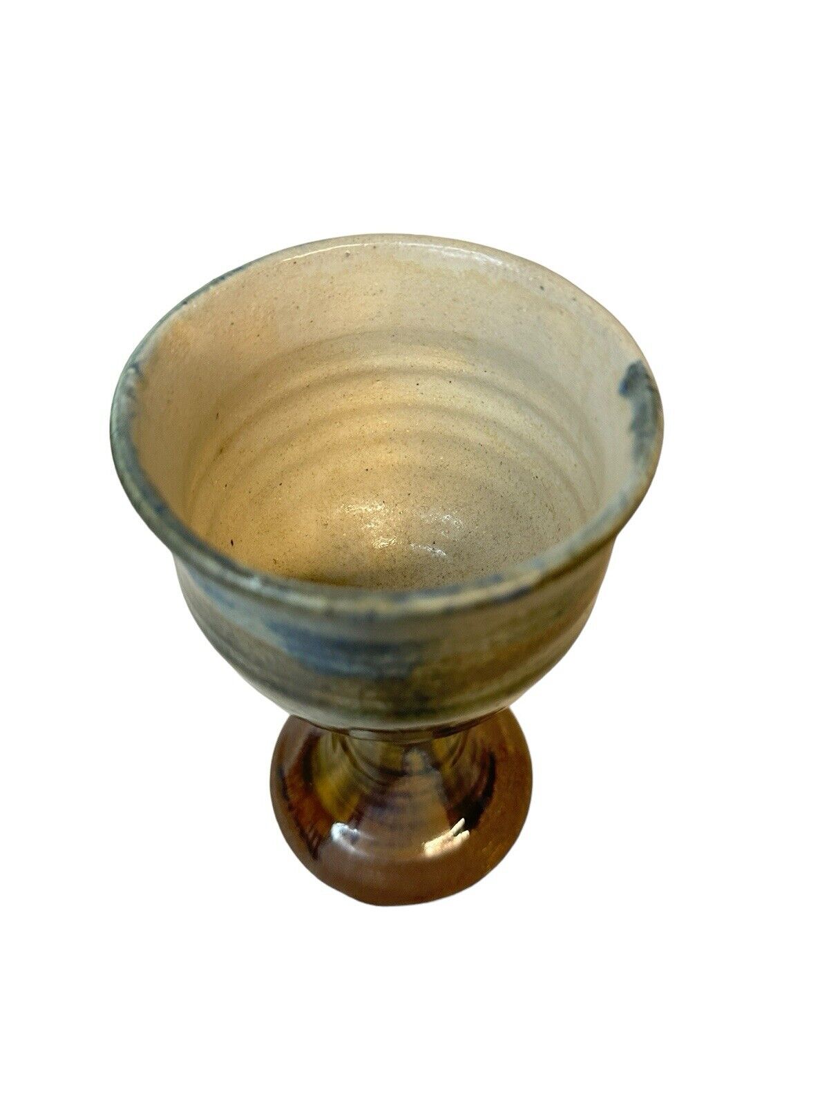 Vintage Studio Pottery Handmade Goblet Beautiful Hand Crafted Cup