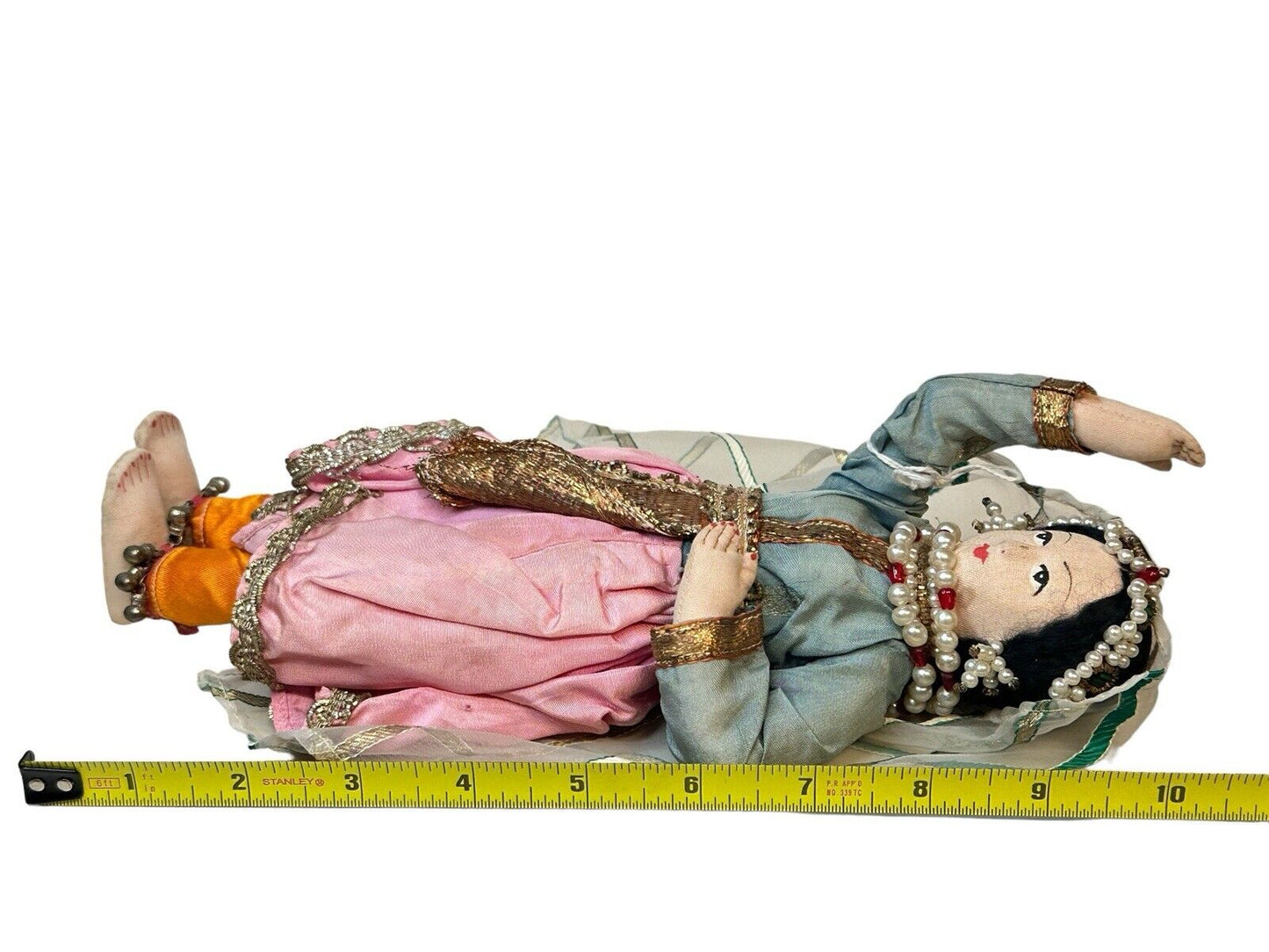 Vintage WWII era 1950's Greece handmade Gypsy Dressed collector Doll
