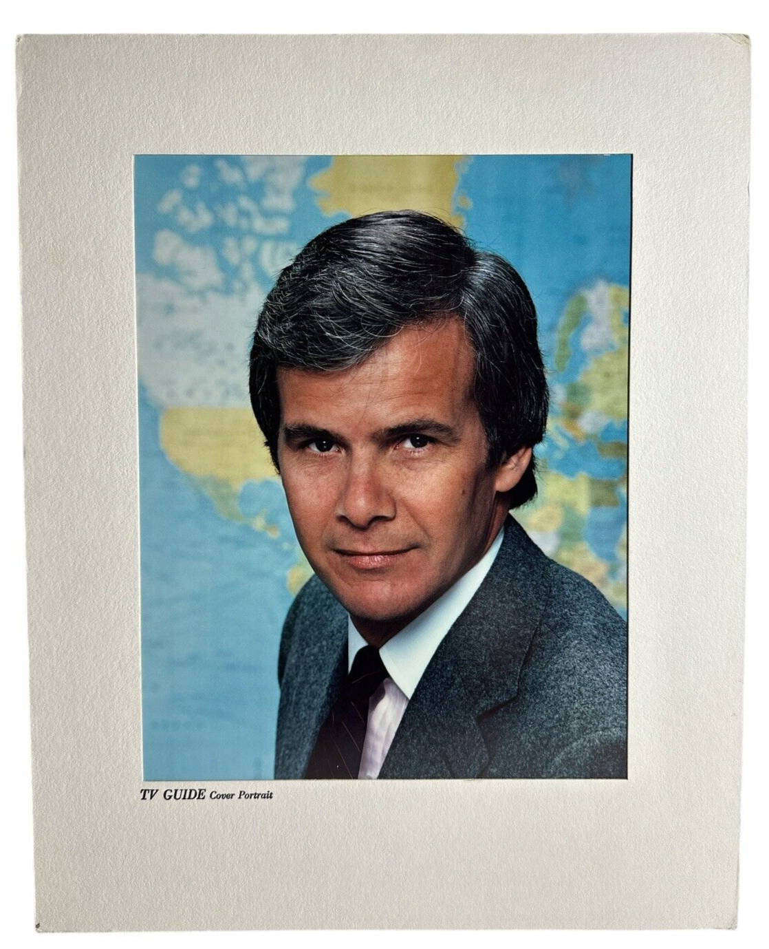 1982 TV Guide Cover Portrait Of Tom Brokaw Dye Transfer Print Original 16” X 20”