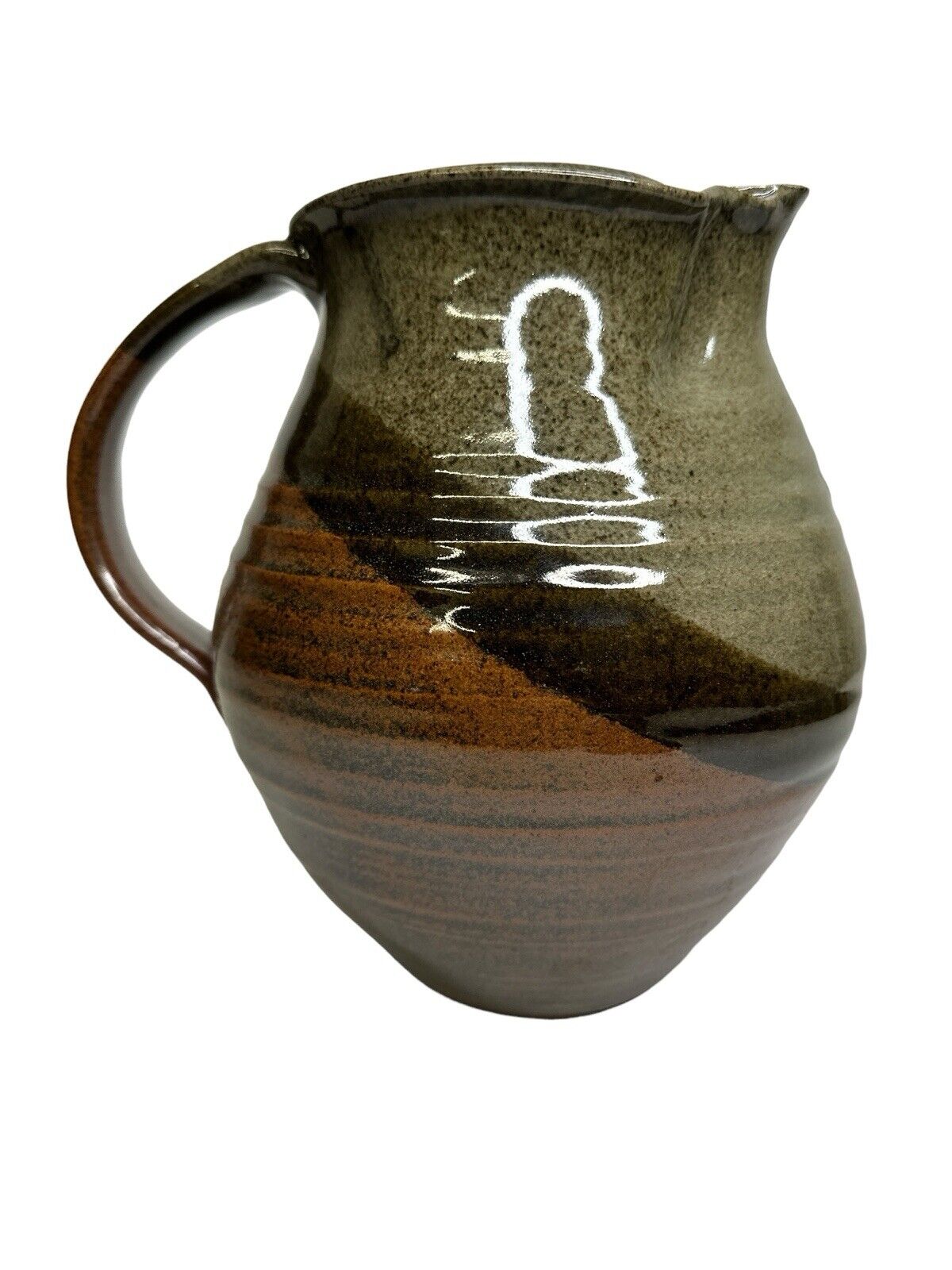 Beautiful Handmade Studio Signed Mark Pottery Stoneware Jug