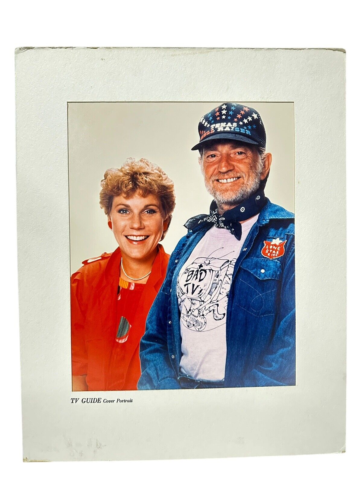 1983 TV Guide Cover Portrait Original CMA Awards Willie Nelson & Anne Murray