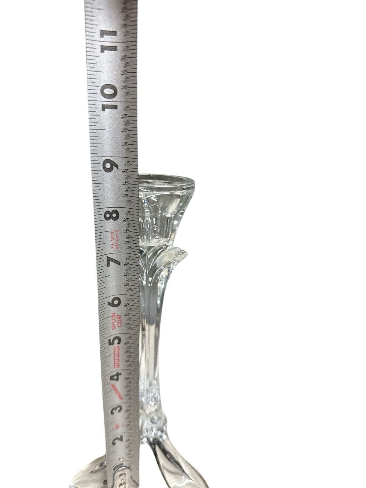 Pair Cristal d'Arques Lead Crystal Candle Holders 8.5" Tall Decor 2 Bandol