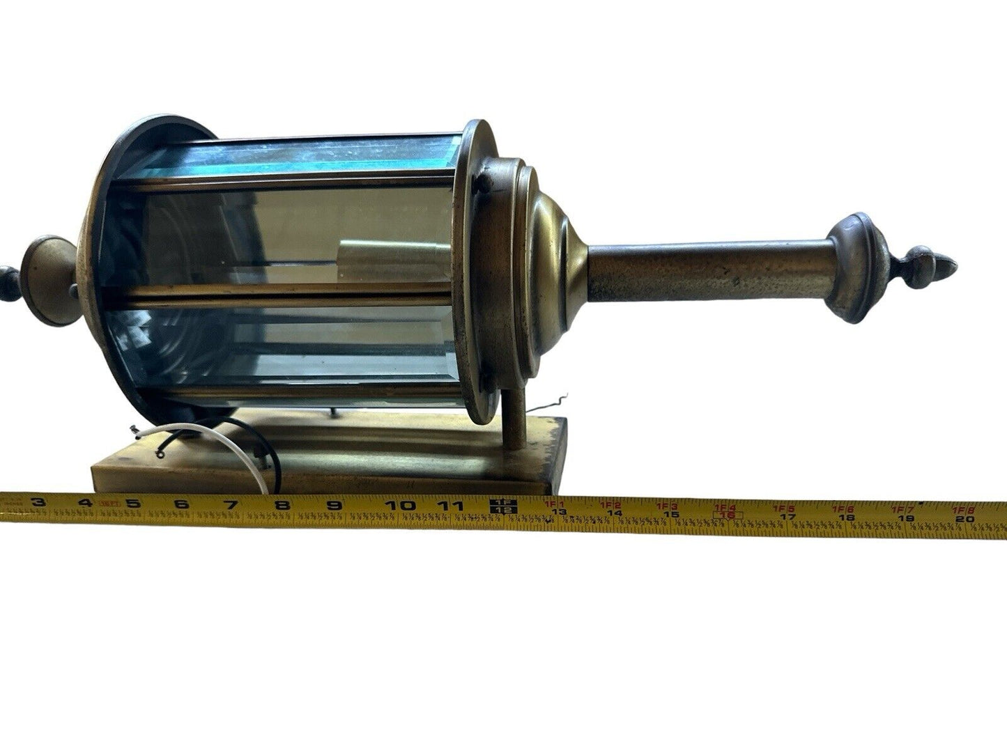 Vintage Large Brass Porch Outdoor Lamp Light Fixture Sconce 20” 1970’s