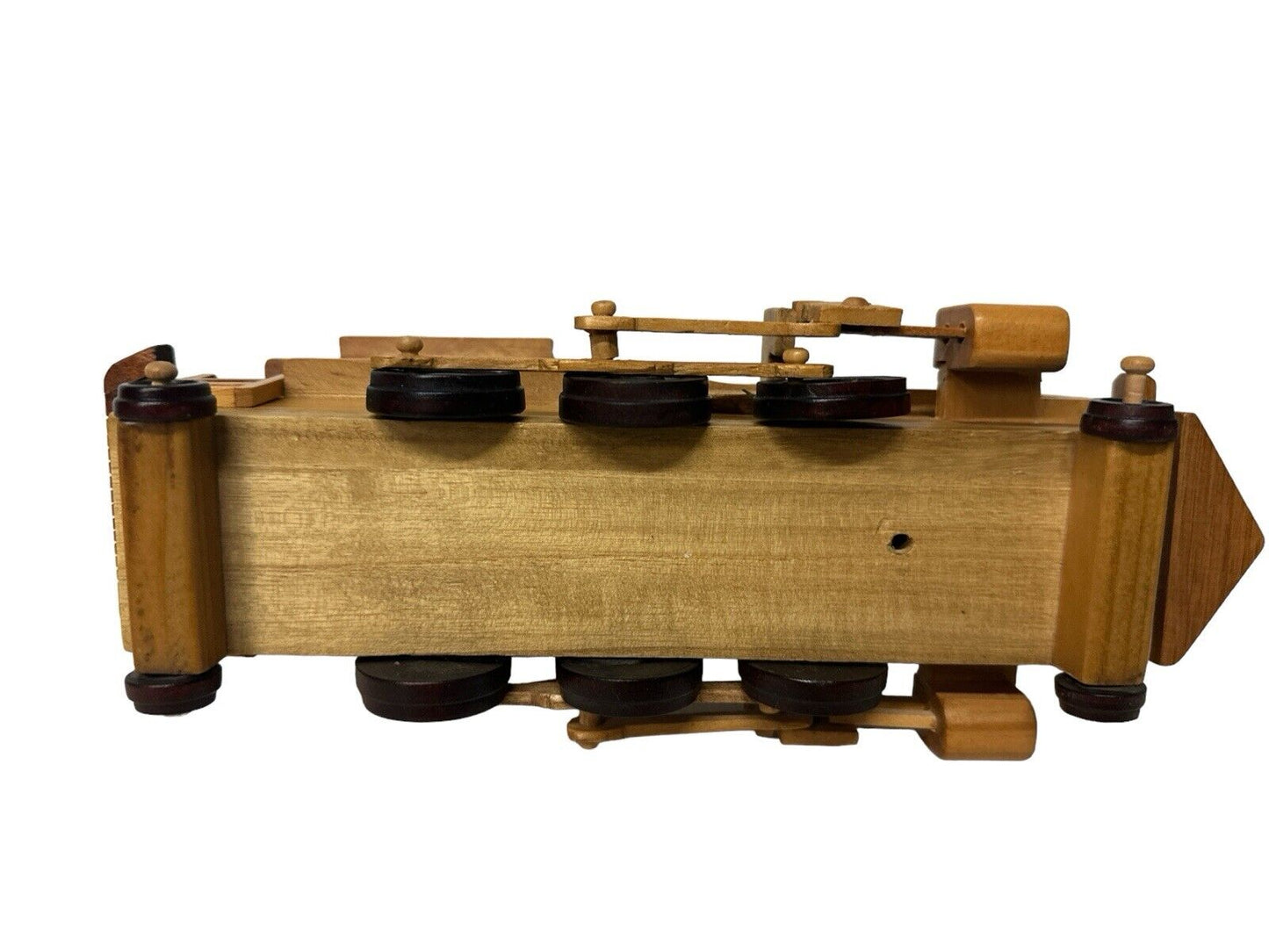 2016 Maple Wooden Handmade Steam Locomotive Collectible Train