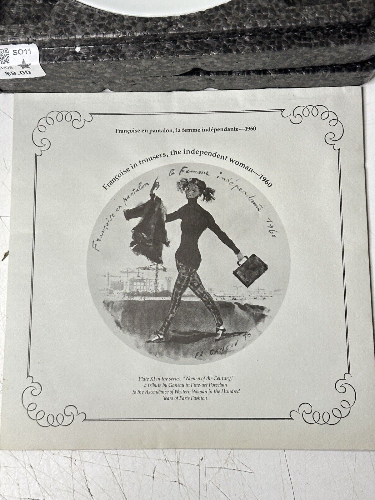 D'Arceau Limoges Women of the Century Premier Ed THE Independent Woman 1960 +COA