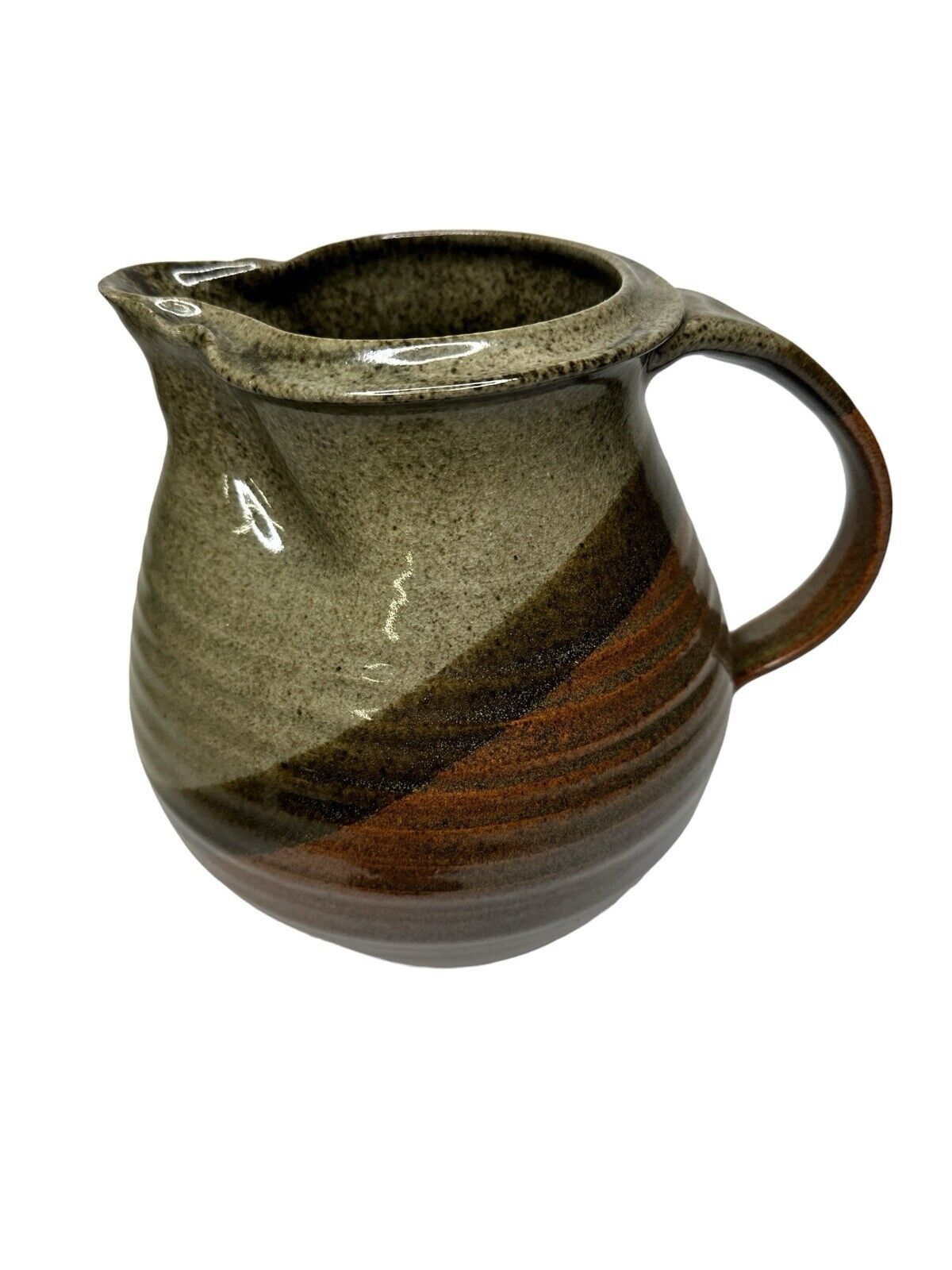 Beautiful Handmade Studio Signed Mark Pottery Stoneware Jug