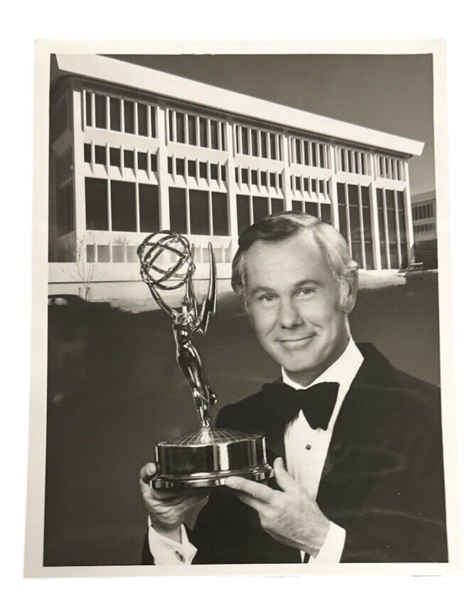 25th Annual Emmy Awards 1973 Johnny Carson Press Release photo Original 9” x 7”